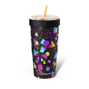 Frost Buddy Neon Rewind To-Go Buddy NIB NWT w/ Leakproof Lid & Silicone Ring Lid